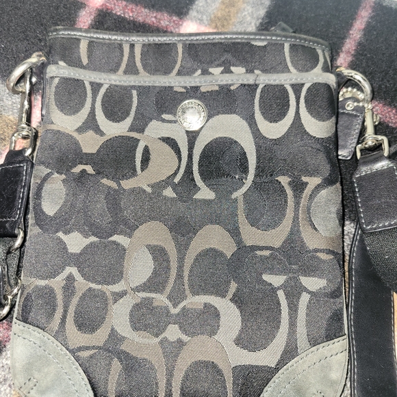 Coach Black and Gray Crossbody Bag - Picture 4 of 9